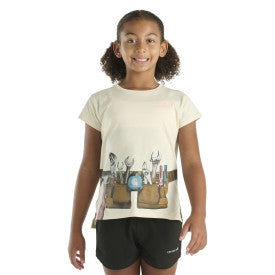 Youth Girls Short Sleeve Tool Belt T-Shirt - Turtle Dove