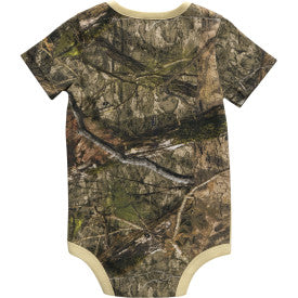 Infant Boys Short Sleeve Camo Bodysuit - Mossy Oak DNA Print