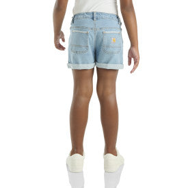 Youth Rugged Flex Denim Short - Light Wash