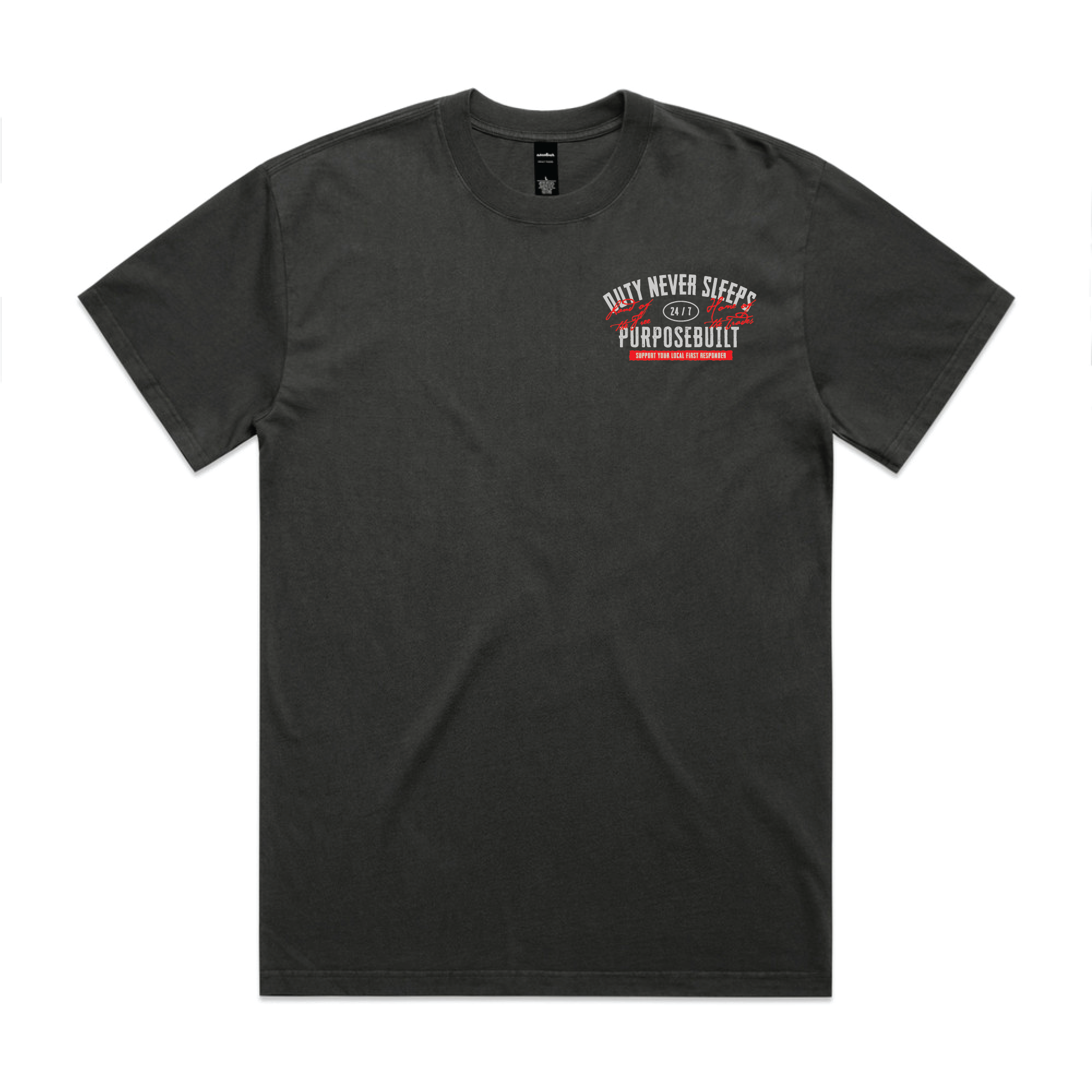 Duty Never Sleeps HD Tee, Black