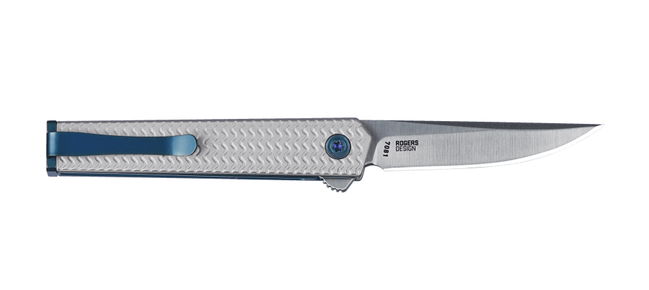 CEO Microflipper Drop Point- Silver