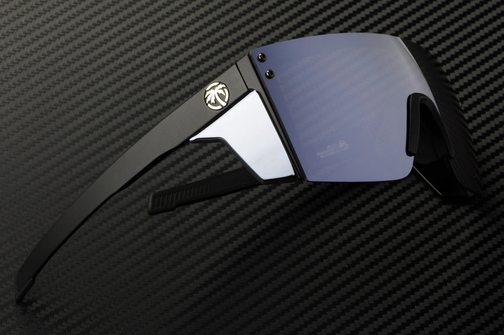 Performance XL Lazerface Matte Black - Silver Lens Polarized