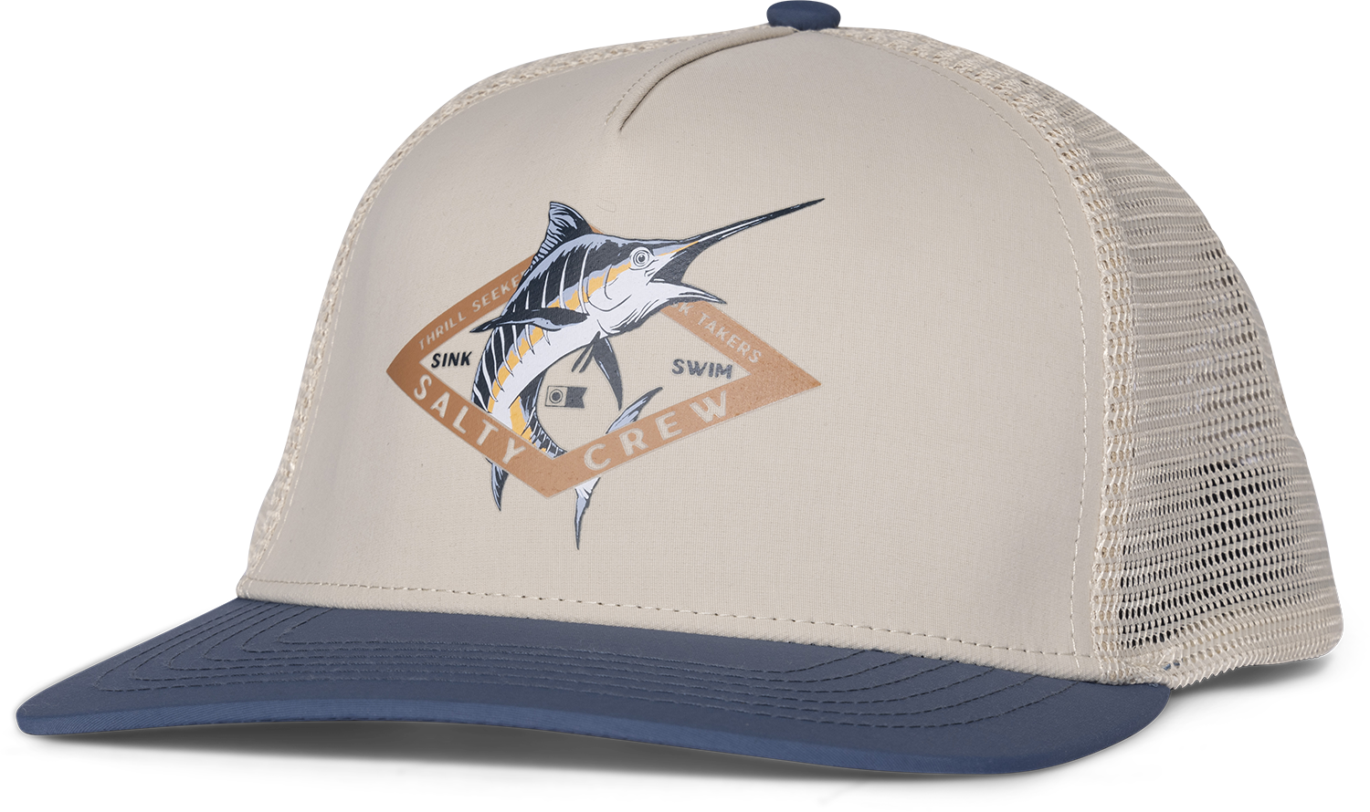 Diamond Marlin Trucker, Oyster/Slate