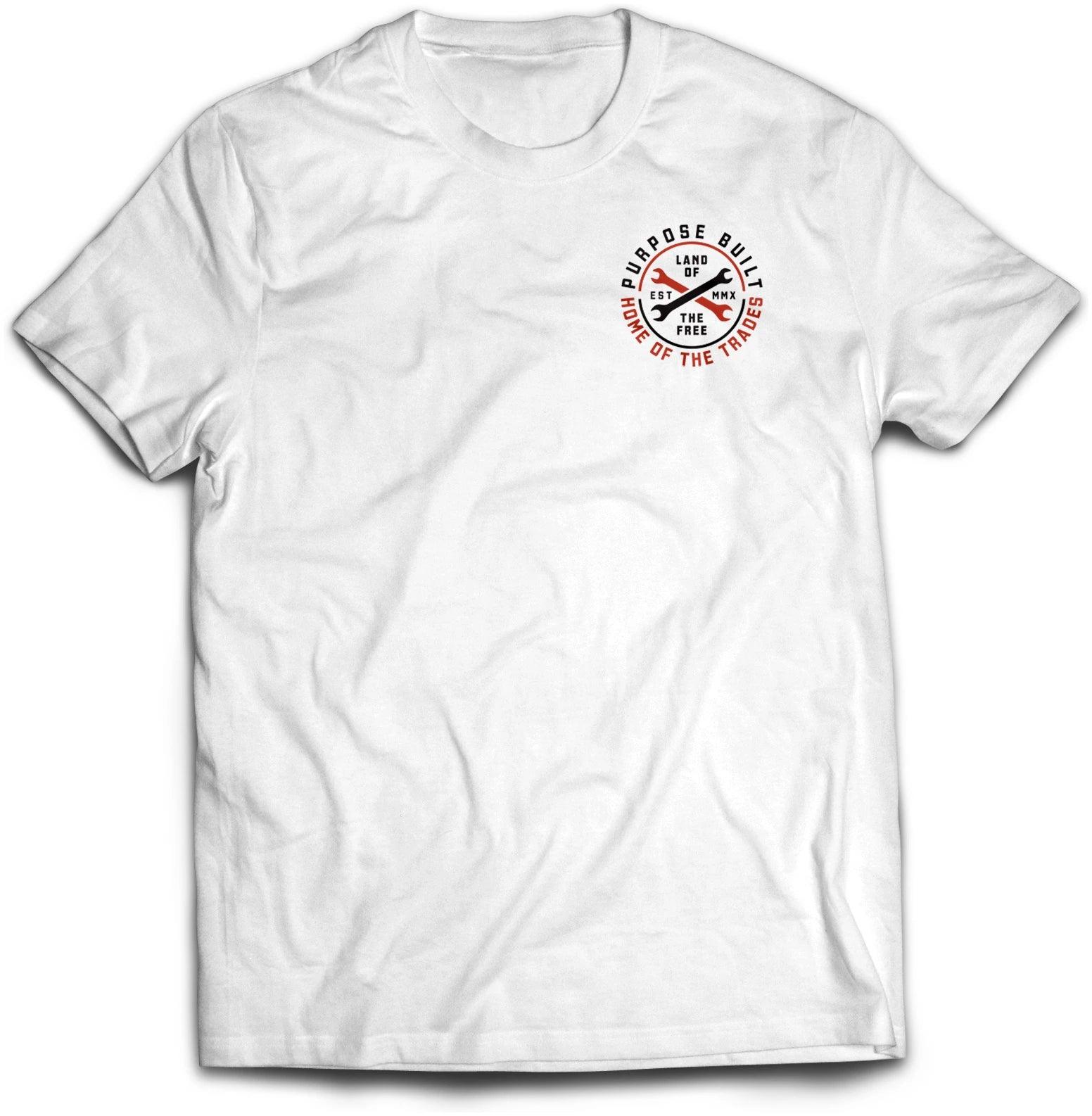 Youth Hot Wrenches Tee, White - Purpose-Built / Home of the Trades