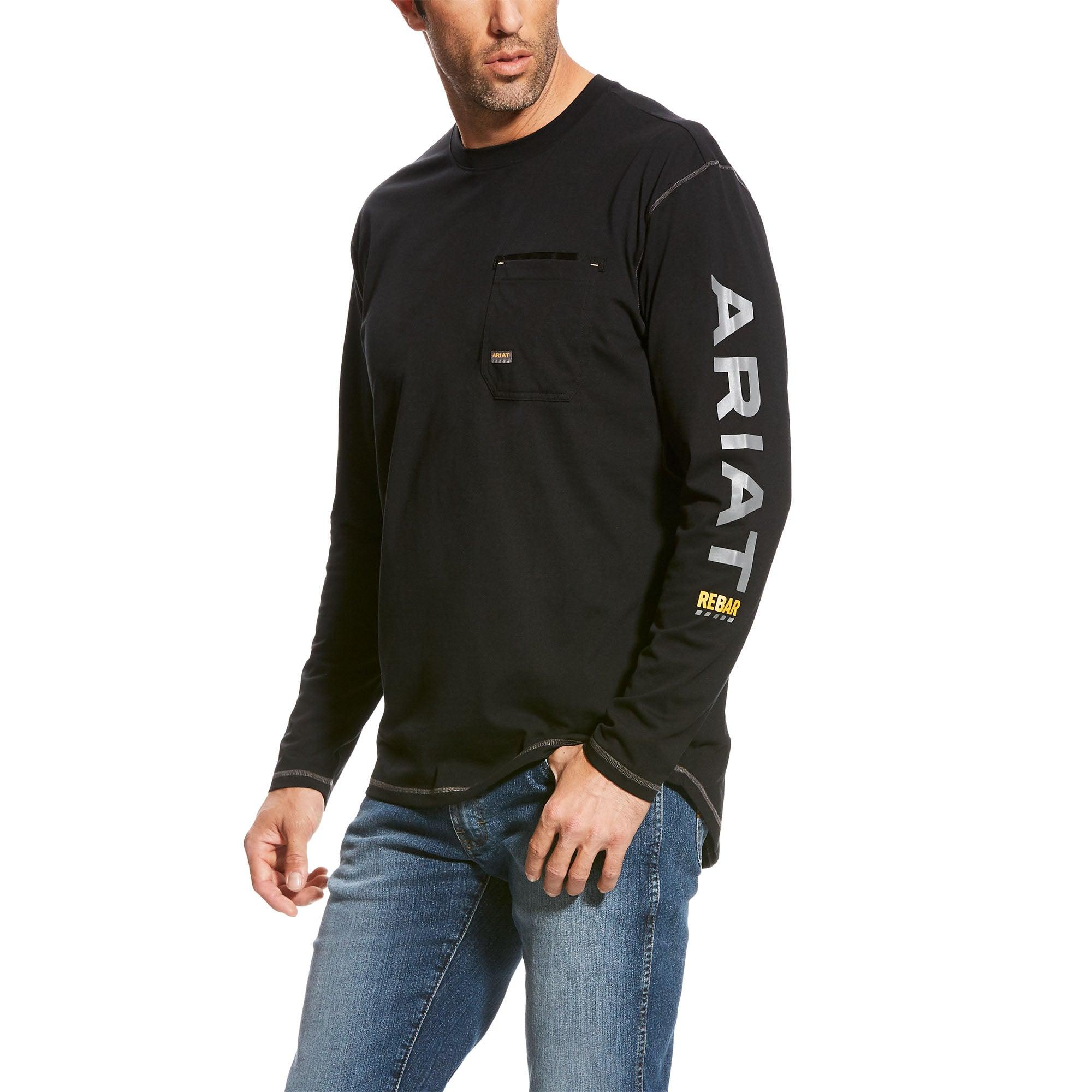 REBAR WORKMAN LOGO LS BLK - Purpose-Built / Home of the Trades