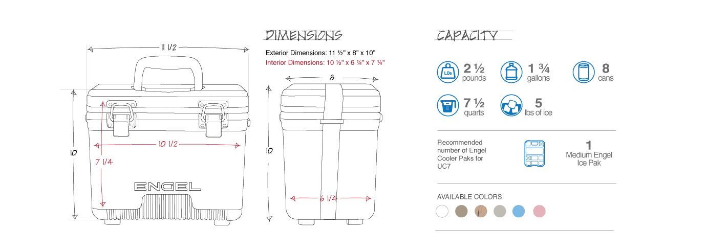 7.5 Quart Drybox / Cooler: Grassland -  - 