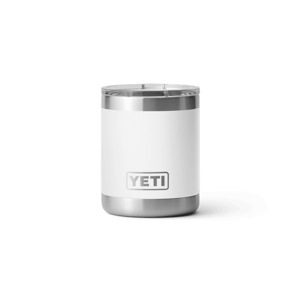 Rambler ® 10 oz Stackable Lowball w/Magslider Lid - White - Purpose-Built / Home of the Trades