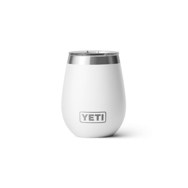 Rambler 10 Oz Wine Tumbler w/Magslider Lid - White - Purpose-Built / Home of the Trades